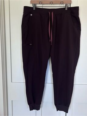 Figs Zamora Joggers Scrub Bottoms Deep Purple Size XXL